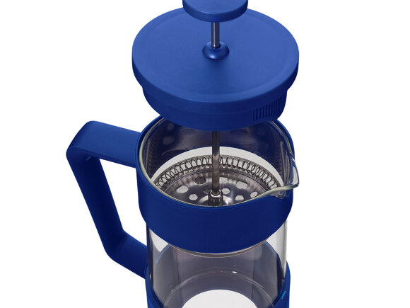 Пластиковый френч-пресс Intense, 600мл, темно-синий Пластиковый френч-пресс Intense, 600мл, темно-синий