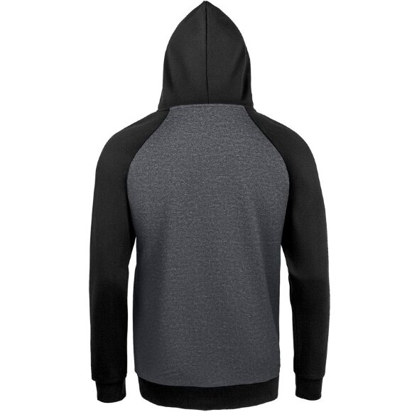 Толстовка унисекс Seattle, темный меланж с черным Толстовка унисекс Seattle, темный меланж с черным