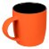 Кружка Surprise Touch Black с покрытием софт-тач, оранжевая