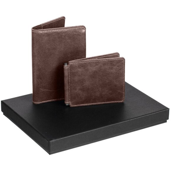 Набор Apache Billfold, темно-коричневый Набор Apache Billfold, темно-коричневый