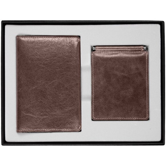 Набор Apache Billfold, темно-коричневый Набор Apache Billfold, темно-коричневый