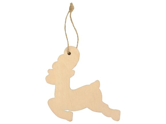 Подвеска деревянная Рождественский олень Подвеска деревянная Рождественский олень