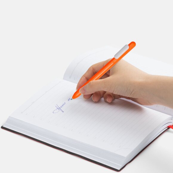 Ручка шариковая Swiper, оранжевая с белым Ручка шариковая Swiper, оранжевая с белым