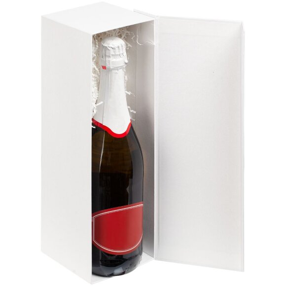 Коробка под бутылку Color Jacket, белая Коробка под бутылку Color Jacket, белая