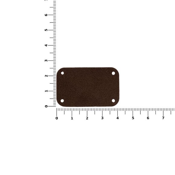 Лейбл Eta Nubuck, S, темно-коричневый