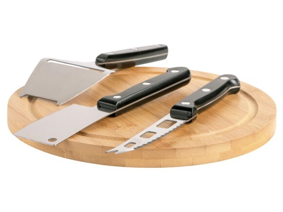 Набор для сыра с приборами Fabrizio, черный