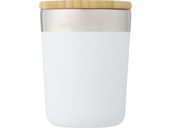 Lagan Кружка с медной вакуумной изоляцией объемом 300 мл и бамбуковой крышкой, белый Lagan Кружка с медной вакуумной изоляцией объемом 300 мл и бамбуковой крышкой, белый