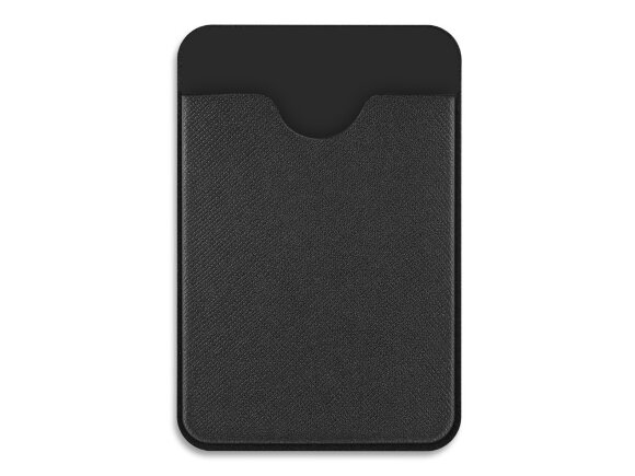 Чехол-картхолдер Favor на клеевой основе на телефон для пластиковых карт и и карт доступа, черный