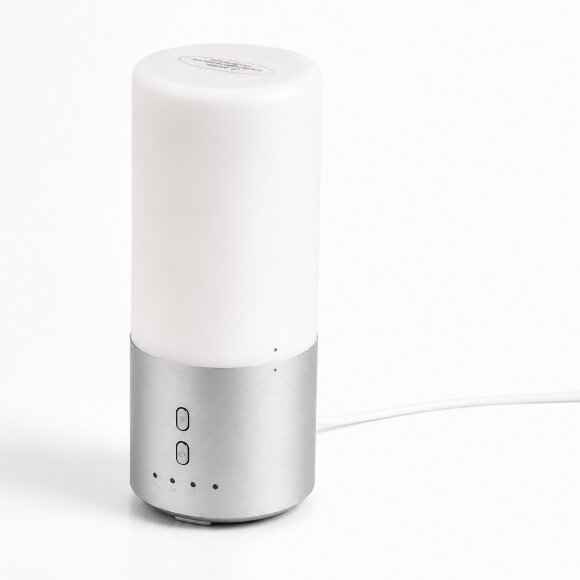 Увлажнитель воздуха с подсветкой Breathe, белый/серебристый