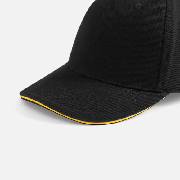 Бейсболка Buffalo, черная с желтым