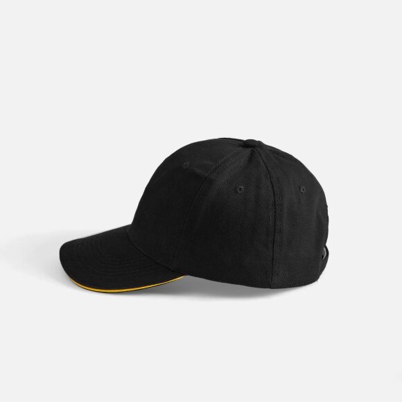 Бейсболка Buffalo, черная с желтым Бейсболка Buffalo, черная с желтым