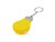 Брелок-рулетка для ключей Лампочка, желтый/серебристый