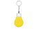Брелок-рулетка для ключей Лампочка, желтый/серебристый