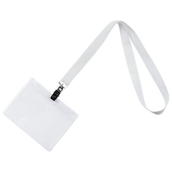 Лента для бейджа Neckband, белая Лента для бейджа Neckband, белая