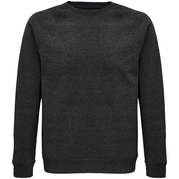 Свитшот унисекс Space, черный меланж