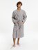 Халат вафельный Kimono, светло-серый