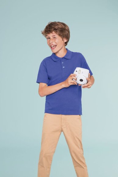 Рубашка поло детская Summer II Kids 170, ярко-синяя Рубашка поло детская Summer II Kids 170, ярко-синяя