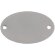 Шильдик металлический Alfa Oval, серебристый