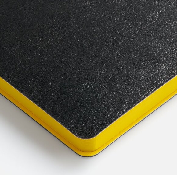 Ежедневник Doppio, недатированный, черный с желтым Ежедневник Doppio, недатированный, черный с желтым