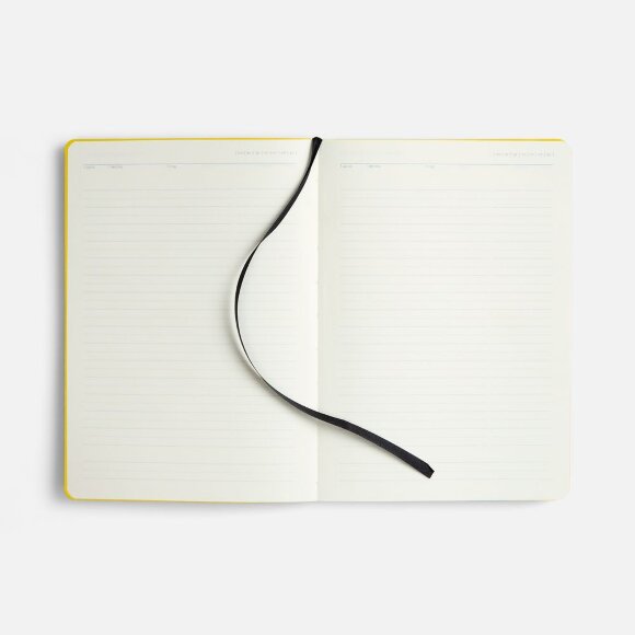 Ежедневник Doppio, недатированный, черный с желтым Ежедневник Doppio, недатированный, черный с желтым