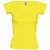 Футболка женская Melrose 150 с глубоким вырезом, лимонно-желтая