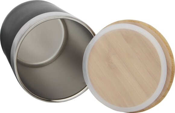 Lagan Кружка с медной вакуумной изоляцией объемом 300 мл и бамбуковой крышкой, черный Lagan Кружка с медной вакуумной изоляцией объемом 300 мл и бамбуковой крышкой, черный