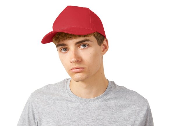 Бейсболка New York 5-ти панельная, красный Бейсболка New York 5-ти панельная, красный