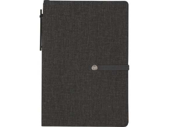 Блокнот А6 Write and stick с ручкой и набором стикеров, черный Блокнот А6 Write and stick с ручкой и набором стикеров, черный