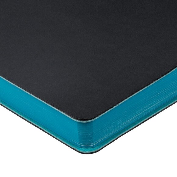 Ежедневник Flexpen Black, недатированный, черный с бирюзовым Ежедневник Flexpen Black, недатированный, черный с бирюзовым