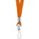 Лента с карабином Colorplan, оранжевая