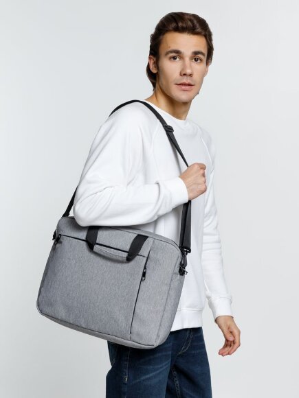 Сумка для ноутбука Oneworld, серая Сумка для ноутбука Oneworld, серая