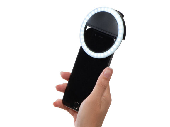 Световое кольцо для селфи Glitter, черный Световое кольцо для селфи Glitter, черный