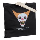 Холщовая сумка «Цирк» с внутренним карманом, черная Холщовая сумка «Цирк» с внутренним карманом, черная