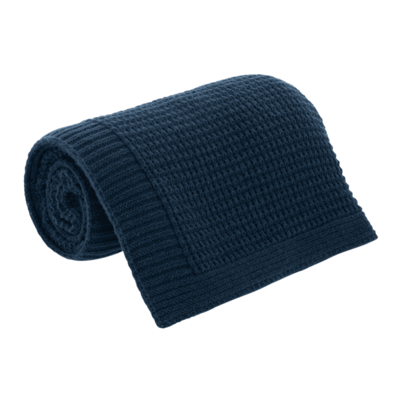 Плед Malta Soft вязаный, 160*90 см, синий