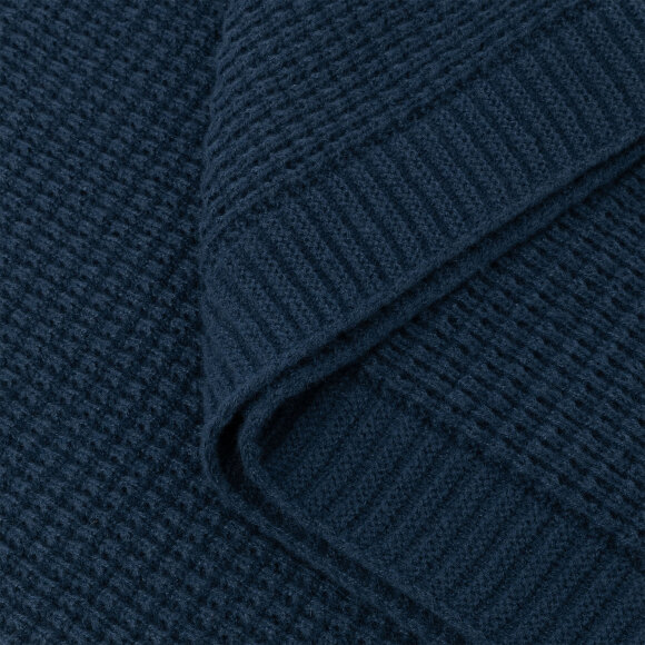 Плед Malta Soft вязаный, 160*90 см, синий