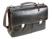 Портфель BUGATTI Romano 15'', коричневый, натуральная воловья кожа, 43х13х32 см Портфель BUGATTI Romano 15'', коричневый, натуральная воловья кожа, 43х13х32 см