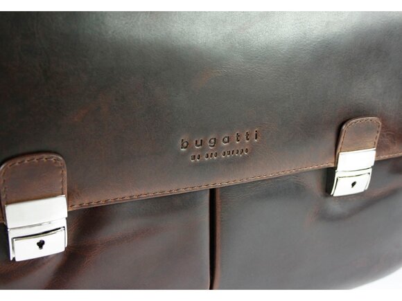 Портфель BUGATTI Romano 15'', коричневый, натуральная воловья кожа, 43х13х32 см Портфель BUGATTI Romano 15'', коричневый, натуральная воловья кожа, 43х13х32 см