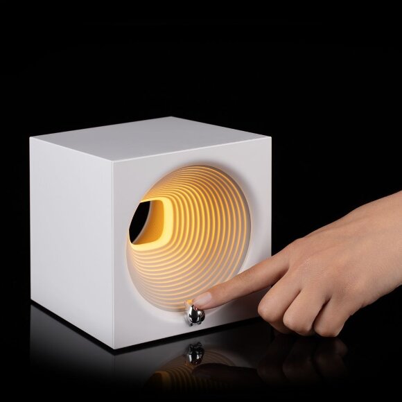 Bluetooth-колонка с подсветкой Volumetric, белая Bluetooth-колонка с подсветкой Volumetric, белая