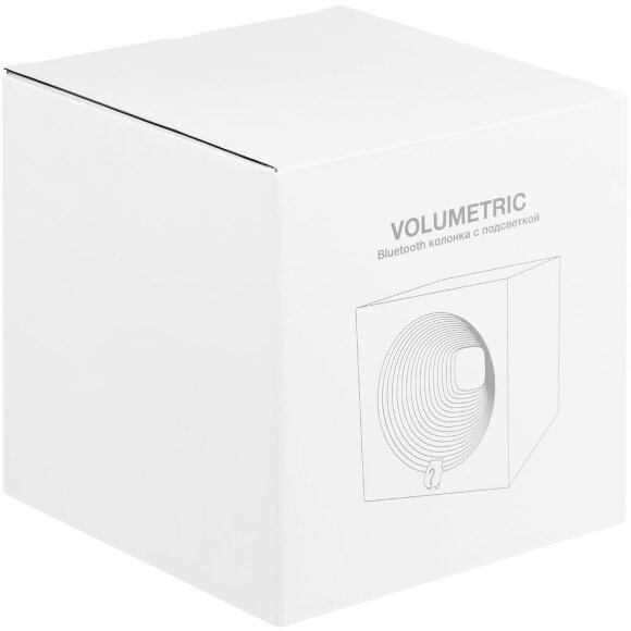Bluetooth-колонка с подсветкой Volumetric, белая Bluetooth-колонка с подсветкой Volumetric, белая
