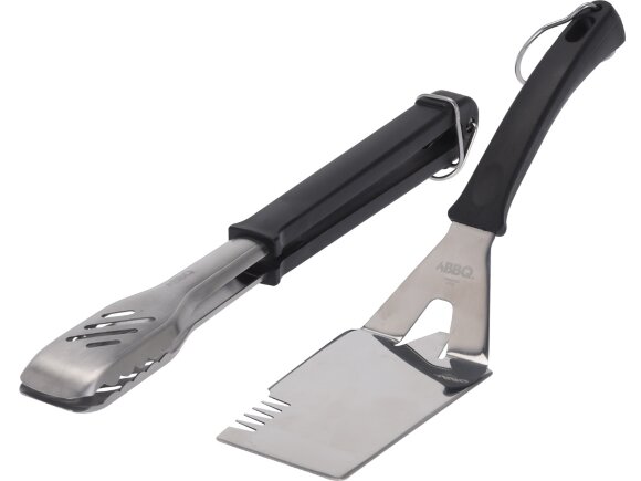 Набор аксессуаров для барбекю из двух предметов Grill, серебристый/черный Набор аксессуаров для барбекю из двух предметов Grill, серебристый/черный