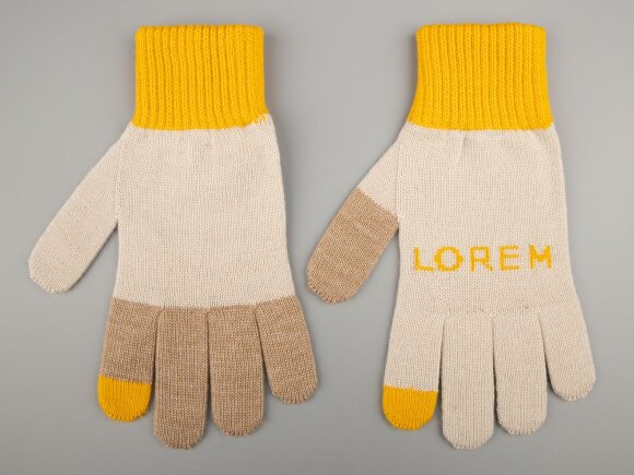 Перчатки на заказ Guanti, полушерсть