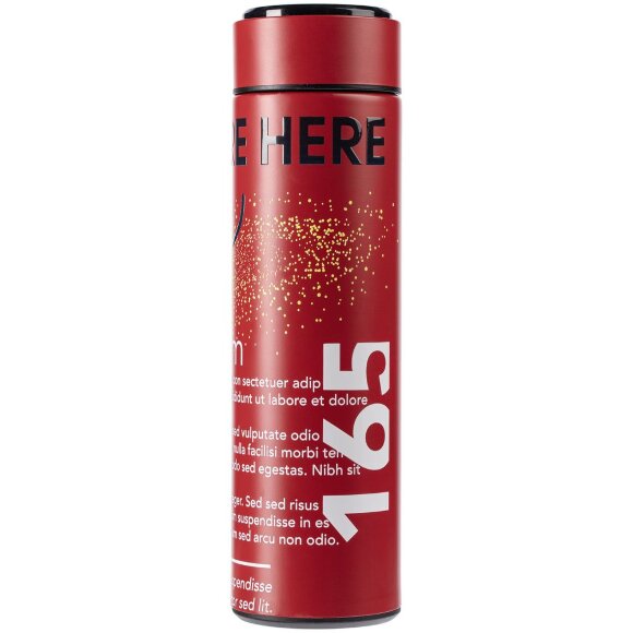 Смарт-бутылка с заменяемой батарейкой Long Therm, красная Смарт-бутылка с заменяемой батарейкой Long Therm, красная