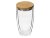 Стакан Batur с двойными стенками и бамбуковой крышкой, 450 мл