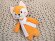 Мягкая игрушка Beastie Toys, лисенок с белым шарфом