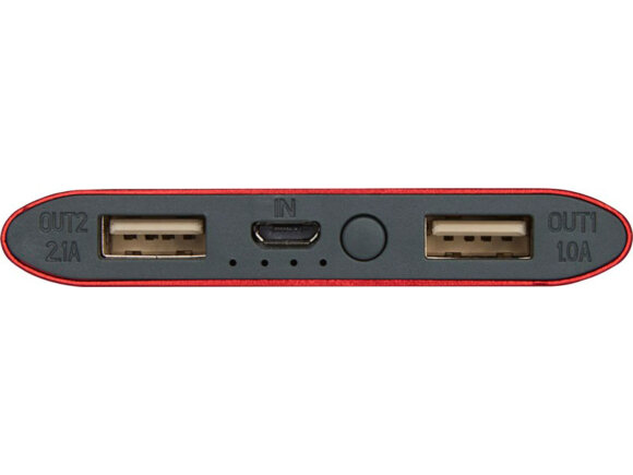 Беспроводное портативное зарядное устройство емкостью 8000 мАч Juice, красный