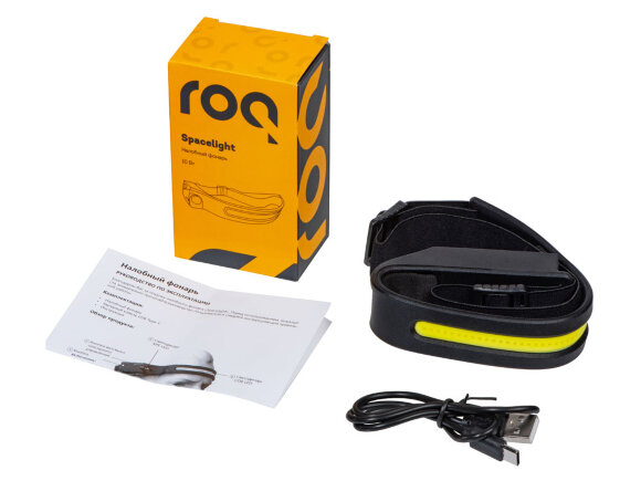 Налобный фонарь 2-в-1 c управлением жестами Spacelight, черный Налобный фонарь 2-в-1 c управлением жестами Spacelight, черный