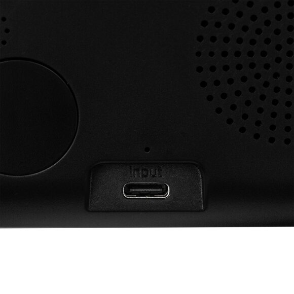 Станция беспроводной зарядки с часами Electron, ver.2, черная Станция беспроводной зарядки с часами Electron, ver.2, черная