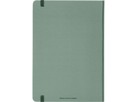 Блокнот в твердом переплете Karst формата A5, зеленый яркий
