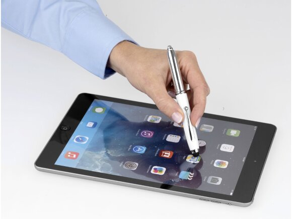 Ручка-стилус шариковая Xenon, белый, синие чернила Ручка-стилус шариковая Xenon, белый, синие чернила