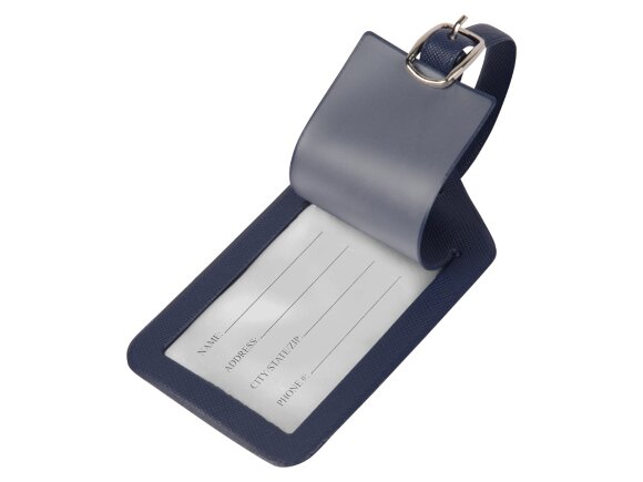 Багажная бирка Weekend из ПВХ, темно-синий Багажная бирка Weekend из ПВХ, темно-синий